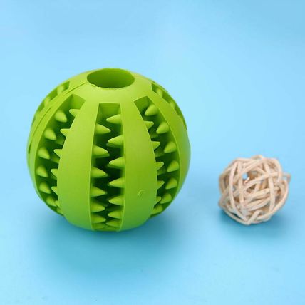Toy Silicone Ball Feeding Dog Pupply Cat Nontoxic Bite Resistant Pet Exercise UK