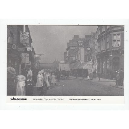 Deptford High Street Lewisham Local History Centre Reproduction Postcard London