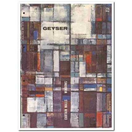 E K Geyser Company 1958 vintage windows catalog curtain walls