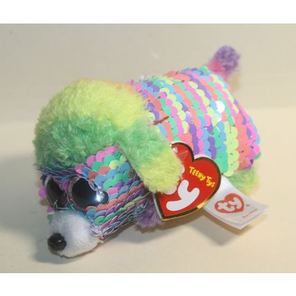 Ty Flippables Teeny Tys Rainbow the Poodle with Tag