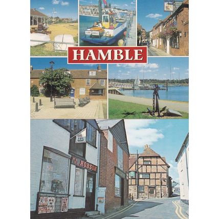 High Street Hamble 1980s Robson Newsagents 2x Hampshire Postcard s