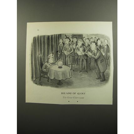 1952 Cartoon by William Steig - Dreams of Glory the Great Clairvoyant
