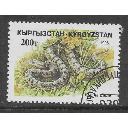 KYRGYZSTAN 1996 REPTILES 200T DIONE SNAKE SG 112 FINE USED