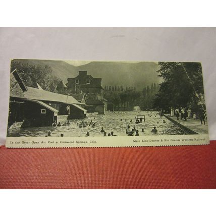 GLENWOOD SPRINGS, COLORADO, USA unused postcard denver & rio grande western /