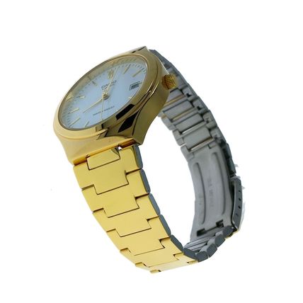 Casio MTP1170N 7ARDF Round Men Date Gold Tone S Steel Water R Wristwatch Watch
