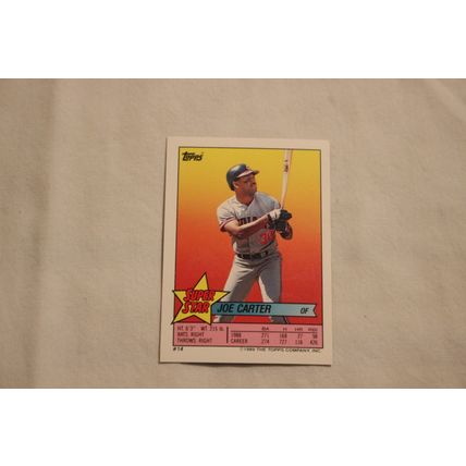 Paul Molitor 1989 Topps FOIL Sticker NO. 146 Stickerback Joe Carter