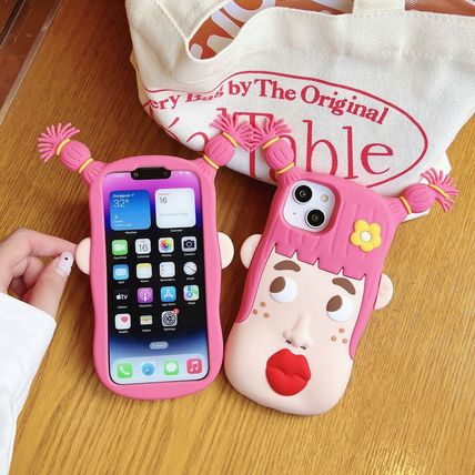 Phone Cases Ugly Pigtailed Girl Classic Cartoon Long stockings