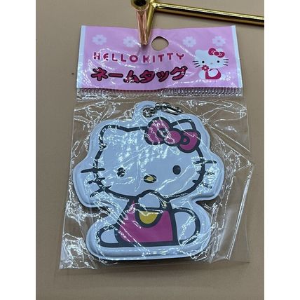 A New Vintage Sanrio 1997 Hello Kitty Small Mini Luggage Tag Keychain Bag Tag