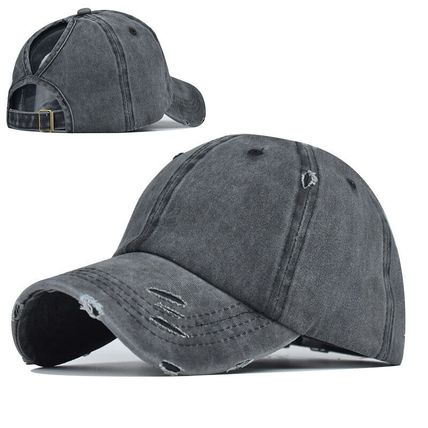 Bun Hat Cotton Summer Sun Sport Snapback Ponytail Baseball Cap Ladies High