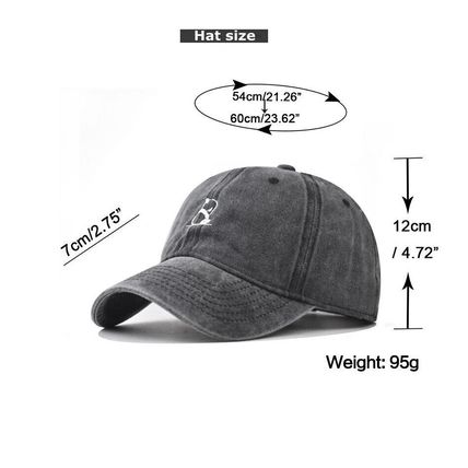 Cotton Adjustable Hat Panda Baseball Cap Embroidered