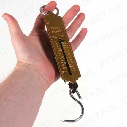 25KG BALANCE SCALES Spring Pocket Weight Checker Hanging Hook For Postal Bags