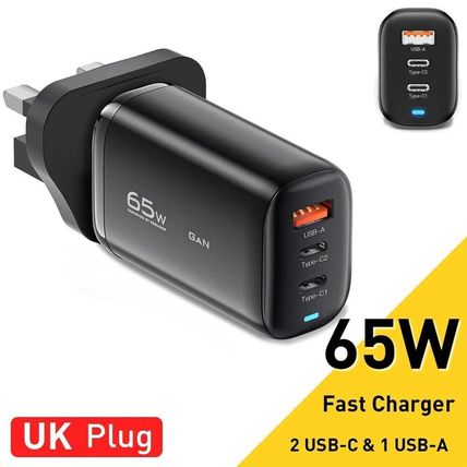 Essager 65W GaN Charger USB Type C For Laptop MacBook Pro Wall Charger UK Plug