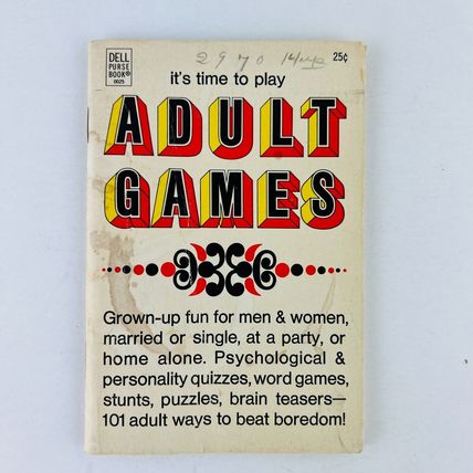 It's Time to Play Adult Games Dell Purse Book 1963