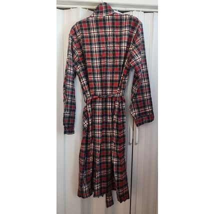 B.V.D. Brand 100% Cotton Multi Colored Plaid Vintage Men's Robe Size S