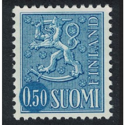 Finland Coat of Arms Lion Type 50p Blue 1974 MNH SG#659