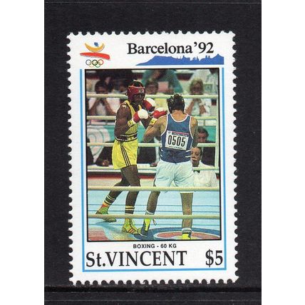 St. Vincent - 1992 - $5 Barcelona Olympic Games (sg1882) MNH