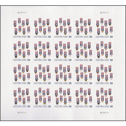 Uncle Sam Sealed Pad of Additional Ounce 28¢ Stamps 100 Sheets Scott 5174
