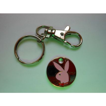 Trolley Coin Keyring Reusable One Pound Shopping Token Shape £1.00 coin