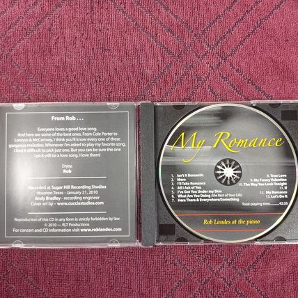 Rob Landes - My Romance - Piano - CD - Used