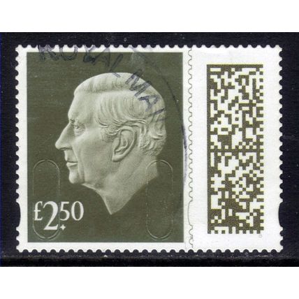 GB 2024 KC 3rd £2.50 Gooseberry Green Machin Used SG V5026 ( H1110 )
