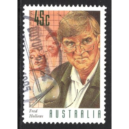 AUSTRALIA 1995: MEDICAL SCIENTISTS - 45c HOLLOWS USED (G11)