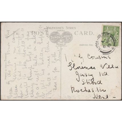 Lyme Regis from the Cobb, Dorset, 1915 - Valentine's Postcard