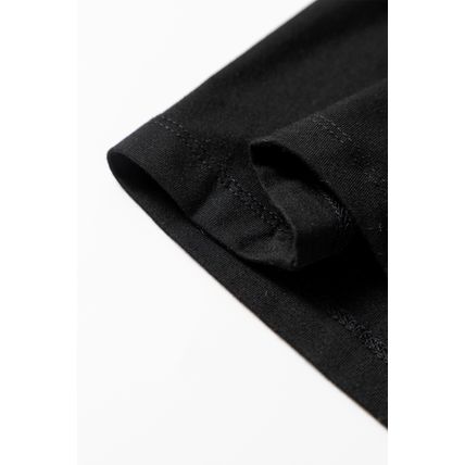Black Solid Color Long Sleeve Fitted Top