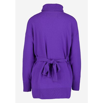 UNITED COLORS OF BENETTON Be Radical Roll Neck Tie Fasten Wool Blend Jumper BNWT