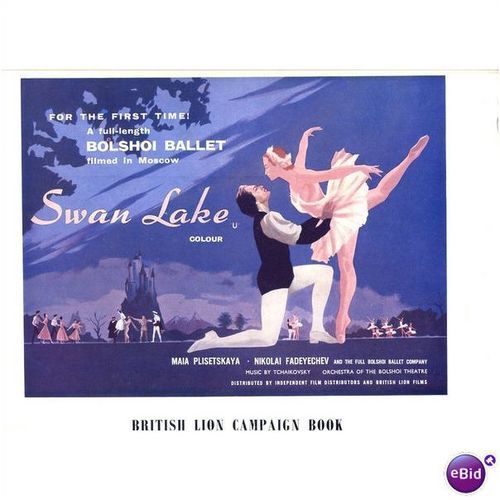 SWAN LAKE Bolshoi Ballet Film Press Book