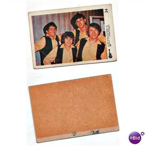 Vintage 1967 MONKEES Coloured A&BC Gum card No.34