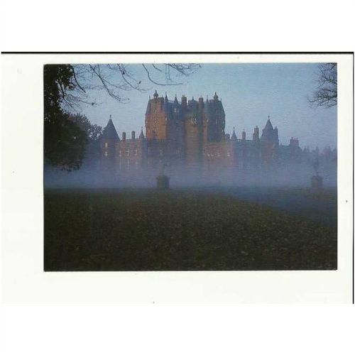 Angus GLAMIS CASTLE Evening Postcard by Woodmansterne