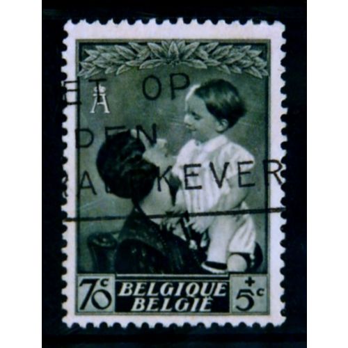 BELGIUM 1937 SG 791 70c - 5c QUEEN ASTRID BLACK FINE USED # 2