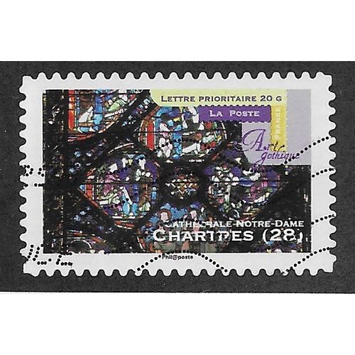 FRA 2011 (58c) 'GOTHIC ART - CHARTRES 28' FINE USED (EBID57-551)