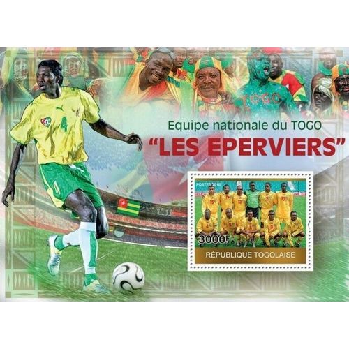 TOGO 2010 SHEET MNH NATIONAL TEAM OF FOOTBALL SOCCER FUTBOL SPORTS DEPORTES 2A