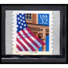 2915A 32c U.S. Flag Over Porch Very Fine MNH CNS 11111A 10x10 P/UL PA2644