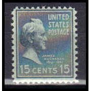 820 15c James Buchanan Just Clears MNH B0724