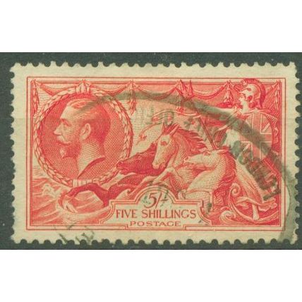 GREAT BRITAIN - 1934 - 5s bright rose-red - FU