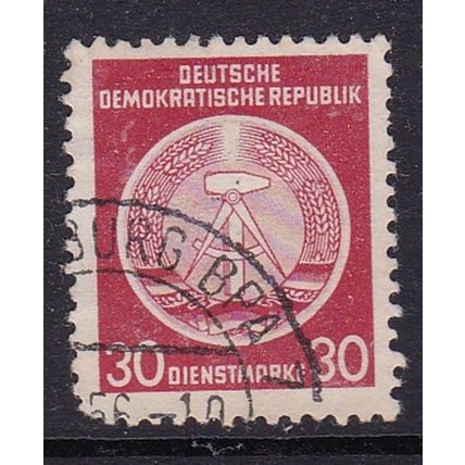 GERMANY DDR 1954 OFFICIAL ( TYPE A ) 30pf VALUE USED SG EO195