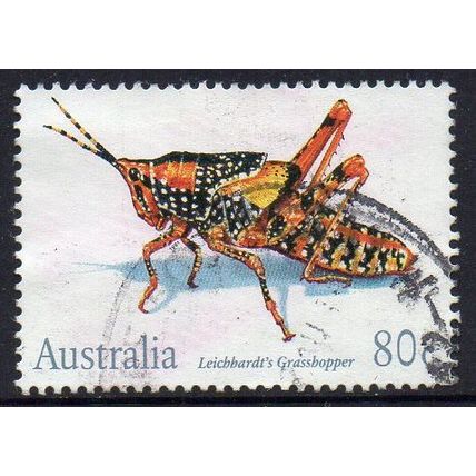 Australia 1991 Australian Insects - Leichardt's Grasshopper 80c Used