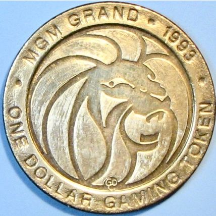 MGM Grand. $1 Casino Token. Las Vegas, NV. King Looey. R85.