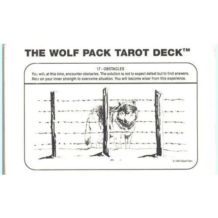 WOLF CARDS TAROT CARDS **Close Out** NEW DECKS of Original Black & White Tarot