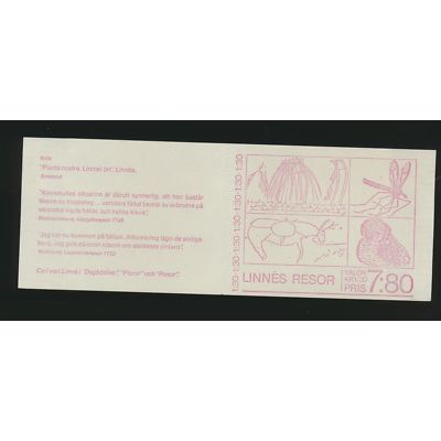 Sweden Stamp Scott #1247a, Mint Never Hinged, Complete Booklet, Ships Flat