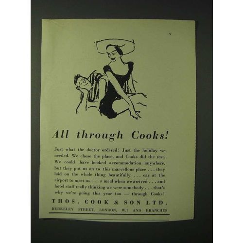 1960 Thos. Cook & Son Ad - All through Cooks!