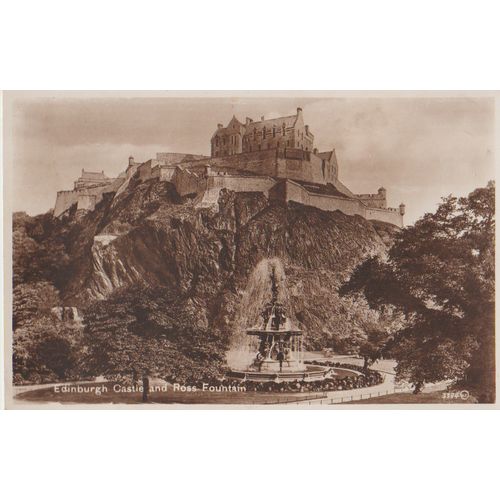 GB circa 1910 Edinburgh Castle & Ross Fountain by Valentines see other listings