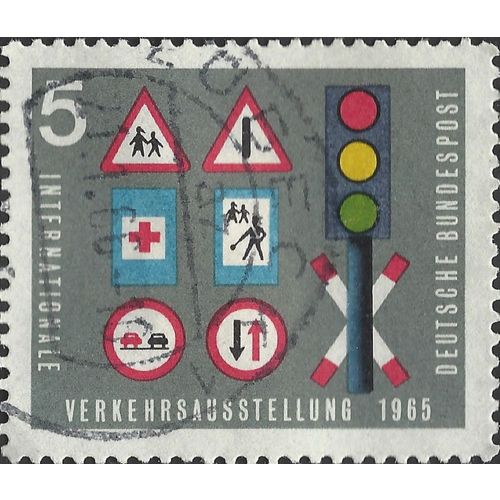 GERMANY, ROAD, International Transport Exhibition, grey 1965, 5pf, #3