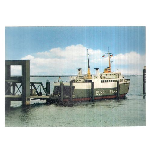 ELBE-FAHRE, BRUNSBUTTEL - CUXHAVEN, GERMANY unused postcard (a) =