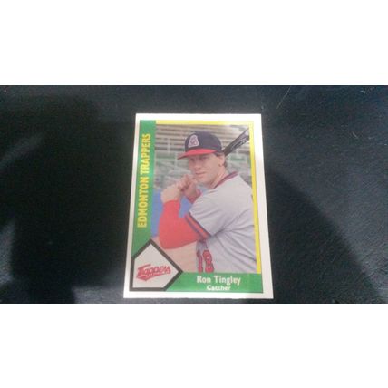 1990 CMC Card # 500 Ron Tingley Very Good-Excellent (4) Edmonton Trappers