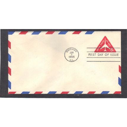 FDC UC37 8c Jet Plane (No Cachet-U/A) CV40903