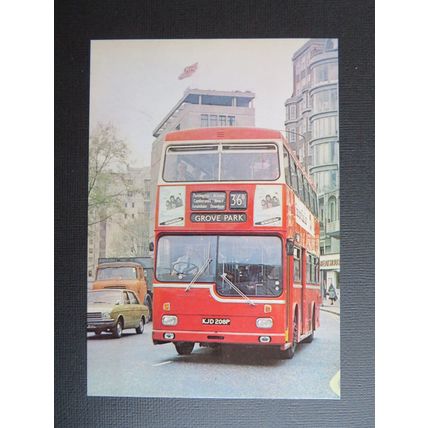 54 MD Type Bus on Route 36B at Hyde Park, London Transport 776/195RP/5M Postcard