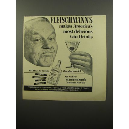 1950 Fleischmann's Gin Advertisement